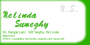 melinda sumeghy business card